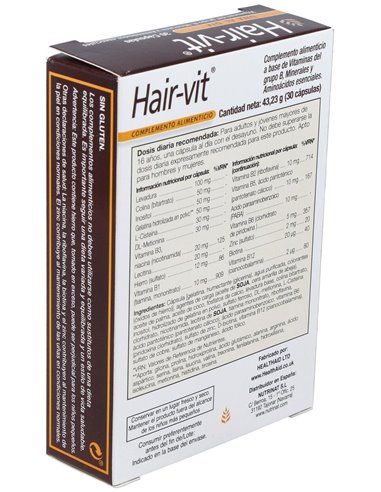 Hair-Vit 30Comp. Health Aid de Health Aid