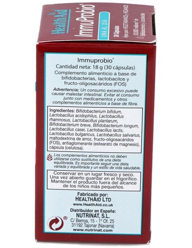 Immuprobio® (50.000 Millones) 30 Vcáps de Health Aid