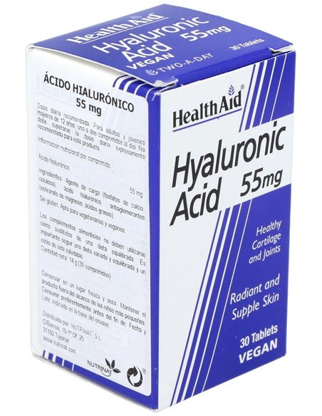 Acido Hialuronico 55Mg. 30Comp. Health Aid de Health Aid