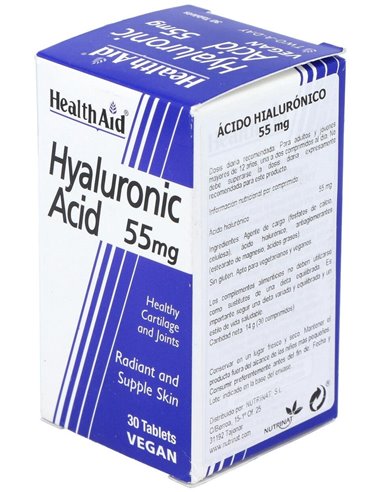 Acido Hialuronico 55Mg. 30Comp. Health Aid de Health Aid