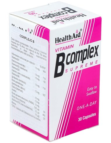 Vit B Complex 30Cap. Health Aid de Health Aid