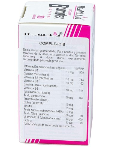 Complejo B 30 Cáps de Health Aid