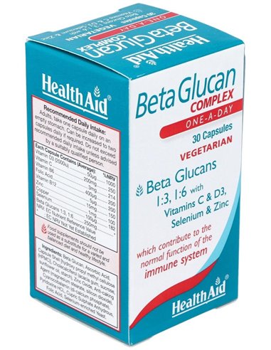 Beta Glucan Complex 30Vcap. de Health Aid