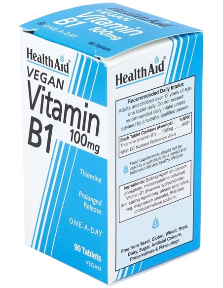 Vit B1 Tiamina 90Comp. Health Aid de Health Aid