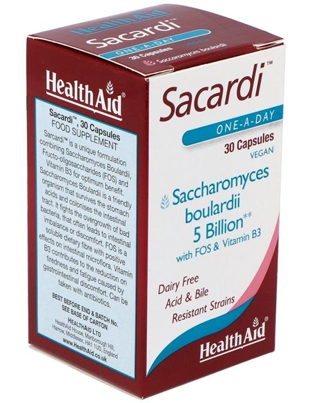 Sacardi 30 Vcáps de Health Aid