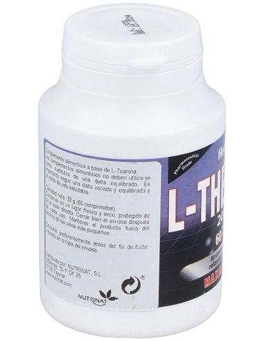 L-Teanina 200Mg. 60Comp. de Health Aid