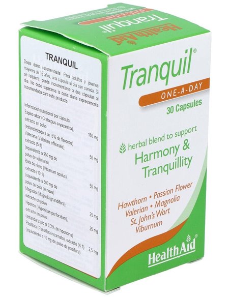 Tranquil 30Cap. Health Aid de Health Aid