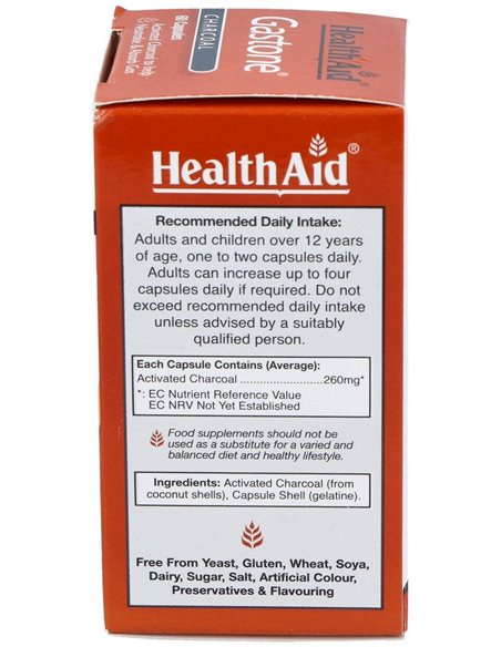 Gastone (Carbon Puro) 260Mg. 60Cap. Health Aid de Health Aid