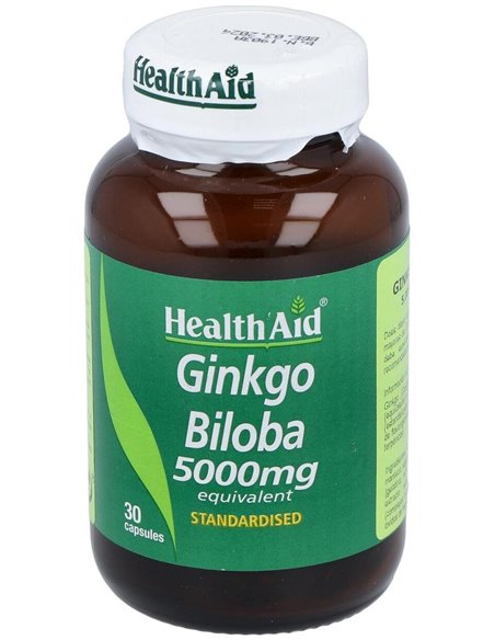 Ginkgo Hoja Ext.Estand. 30Cap. Health Aid de Health Aid