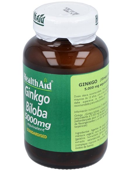 Ginkgo Hoja Ext.Estand. 30Cap. Health Aid de Health Aid