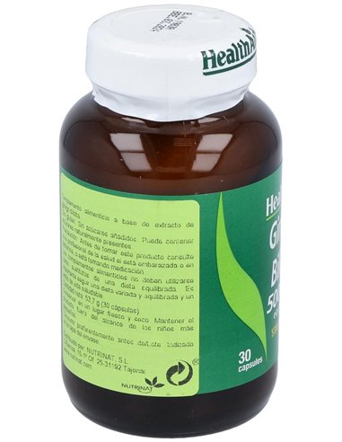 Ginkgo (Ginkgo Biloba) 5.000 Mg 30 Cáps de Health Aid