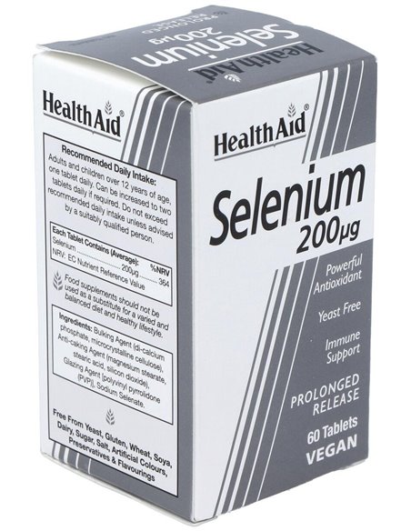 Selenio 200 ?g 60 Comp de Health Aid