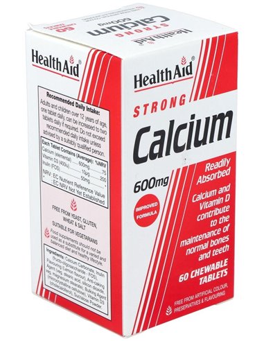 Calcio 600Mg. 60Comp. Mast. Health Aid de Health Aid