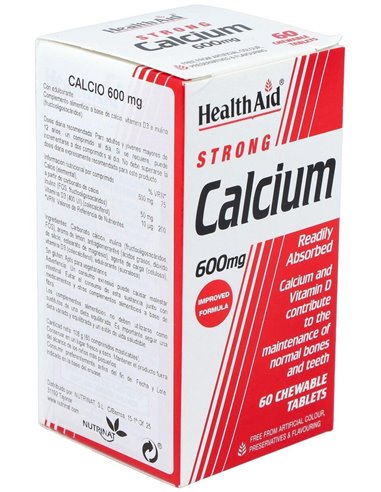 Calcio 600 Mg 60 Comp de Health Aid