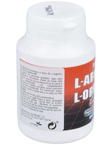 L-Arginina/L-Ornitina 600 Mg/300 Mg 60 Comp de Health Aid