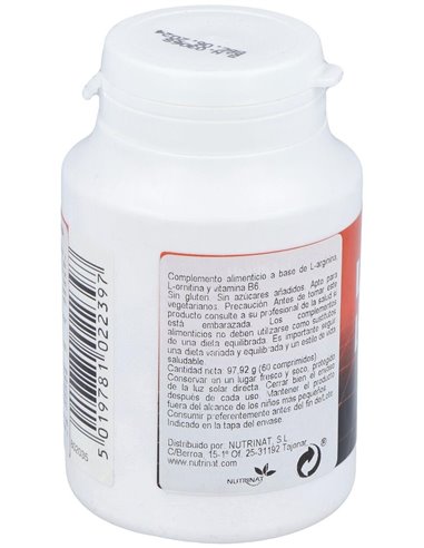 L-Arginina Y L-Ornitine 60Comp. Health Aid de Health Aid