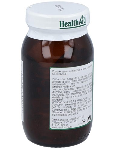 Aceite De Semilla De Calabaza 1.000 Mg 60 Cáps de Health Aid