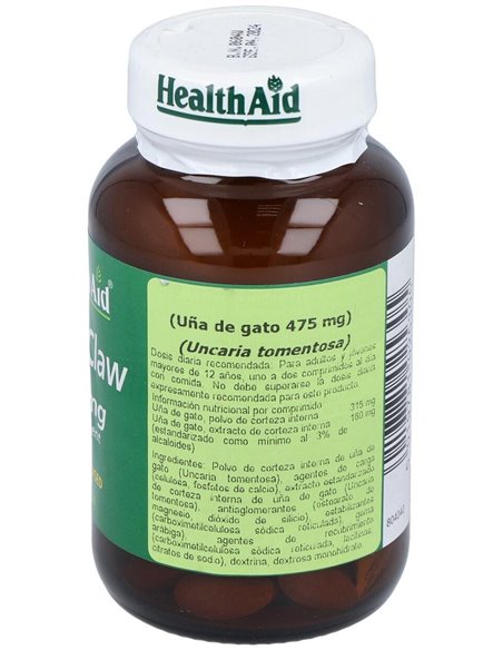 Uña De Gato (Uncaria Tomentosa) 475 Mg 60 Comp de Health Aid