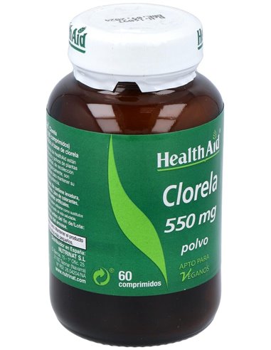 Chlorella 550Mg. 60Comp. Health Aid de Health Aid