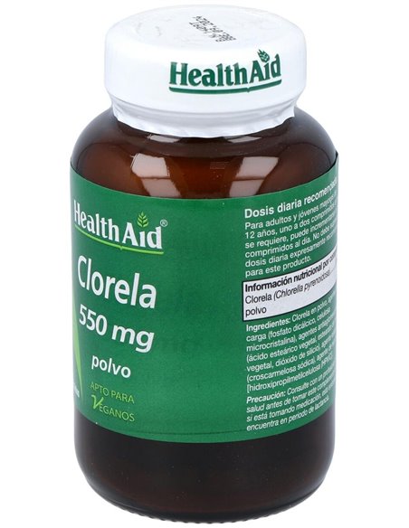 Chlorella 550Mg. 60Comp. Health Aid de Health Aid