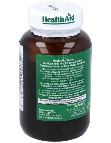 Clorela (Chlorella Pyrenoidosa) 550 Mg 60 Comp de Health Aid