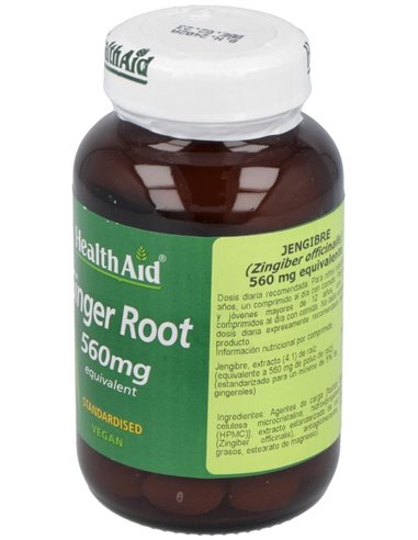 Jengibre (Ginger Root) Raiz 60Comp. Health Aid de Health Aid