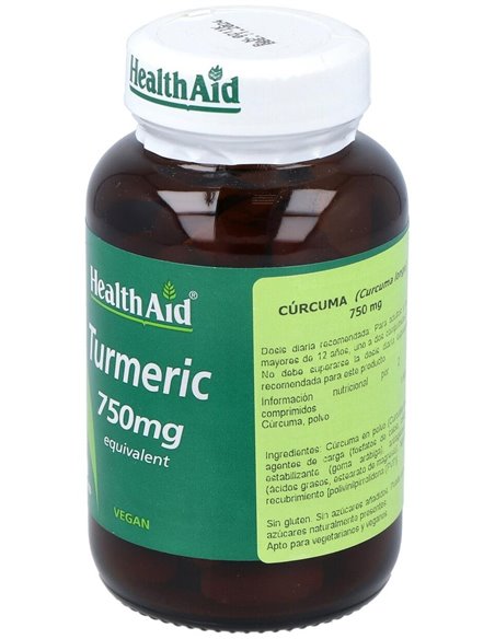 Curcuma Raiz (Turmeric) 60Comp. Health Aid de Health Aid