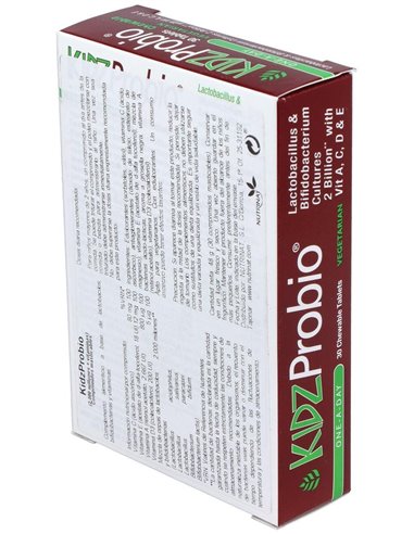 Kidzprobio 2000Millones Y Vitaminas 30Comp. Health de Health Aid