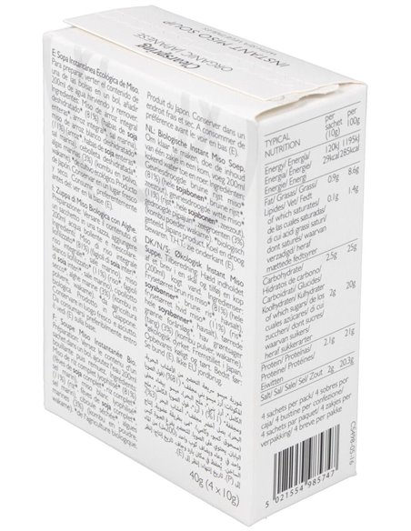 Sopa De Miso Y Algas (4X10G) de Clearspring