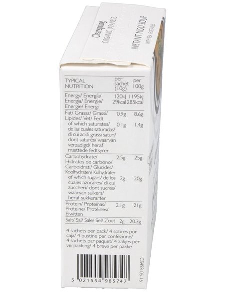Sopa De Miso Y Algas (4X10G) de Clearspring