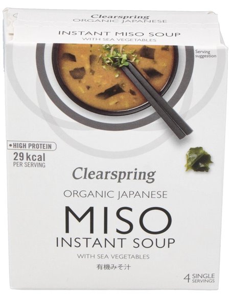 Sopa Miso/Algas Instant Bio 4x10 g  de Clearspring