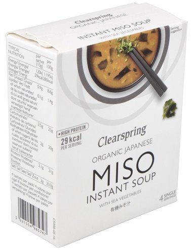 Sopa Miso/Algas Instant Bio 4x10 g  de Clearspring