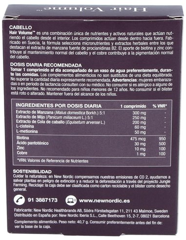 Hair Volume 30Comp. de New Nordic
