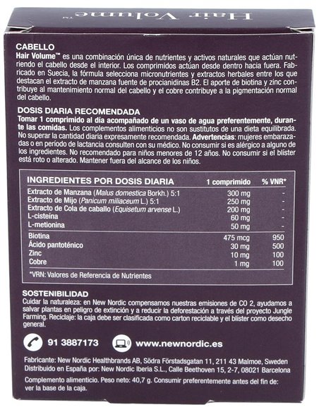 Hair Volume 30Comp. de New Nordic