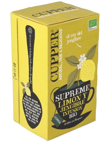 Limon Y Jengibre Infusion 20 Bolsitas.Bio de Cupper