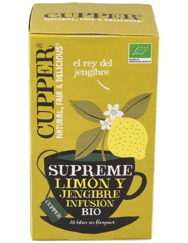 Limon Y Jengibre Infusion 20 Bolsitas.Bio de Cupper
