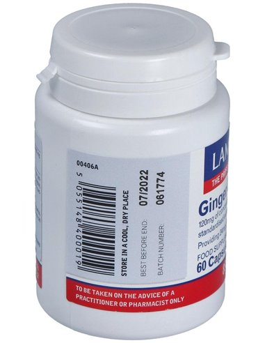 Jengibre 14.400 mg (24 mg de gingeroles) 60 Caps. de Lamberts