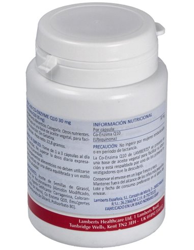 Coenzima Q10 30 mg de Lamberts