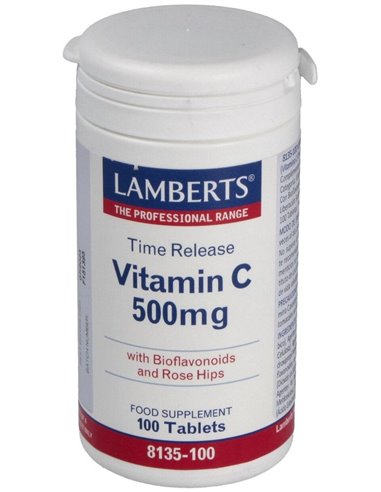 Vitamina C 500 mg + Bioflavonoides Time Release de Lamberts