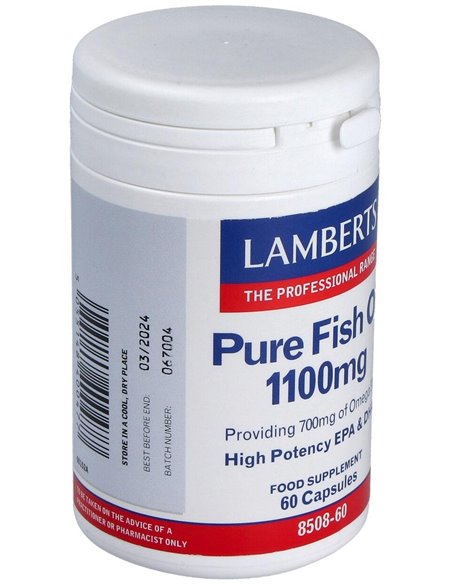 Aceite de Pescado Puro 1100 mg 60 Caps. de Lamberts
