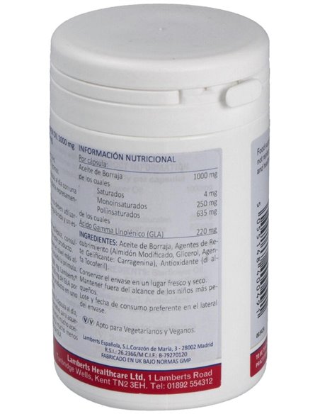 Aceite de Borraja 1000 mg 90 Caps. de Lamberts