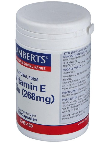 Vitamina E Natural 400 UI de Lamberts