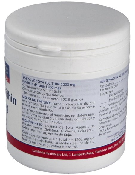 Lecitina de Soja 1200 mg de Lamberts