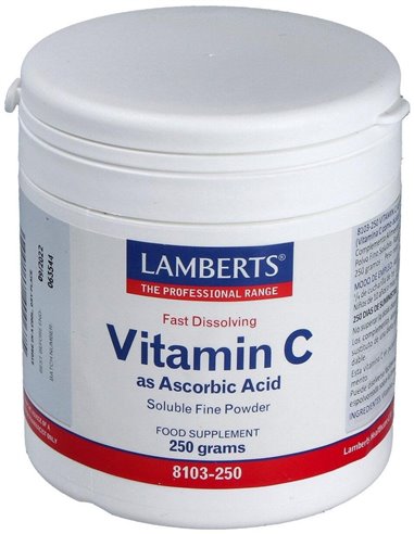 Ácido Ascórbico 250 g Polvo de Lamberts
