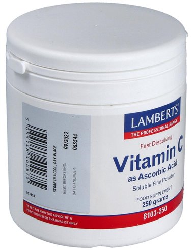 Ácido Ascórbico 250 g Polvo de Lamberts