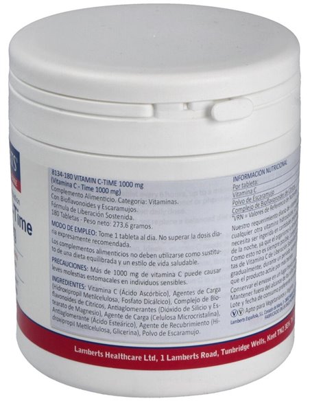 Vitamina C 1000 mg + Bioflavonoides Time Release de Lamberts