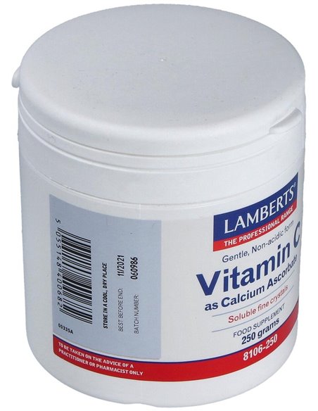 Ascorbato de Calcio 250 g Polvo de Lamberts