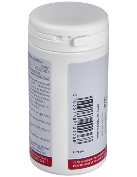 Pantotenato de Calcio 500 mg Lib. Sostenida 60 Tabs. de Lamberts