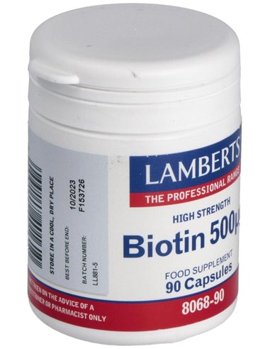 Biotina 500 µg de Lamberts