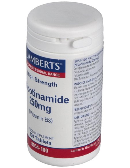Nicotinamida 250 mg (Vitamina B3) de Lamberts